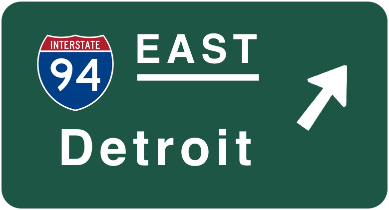Highway sign